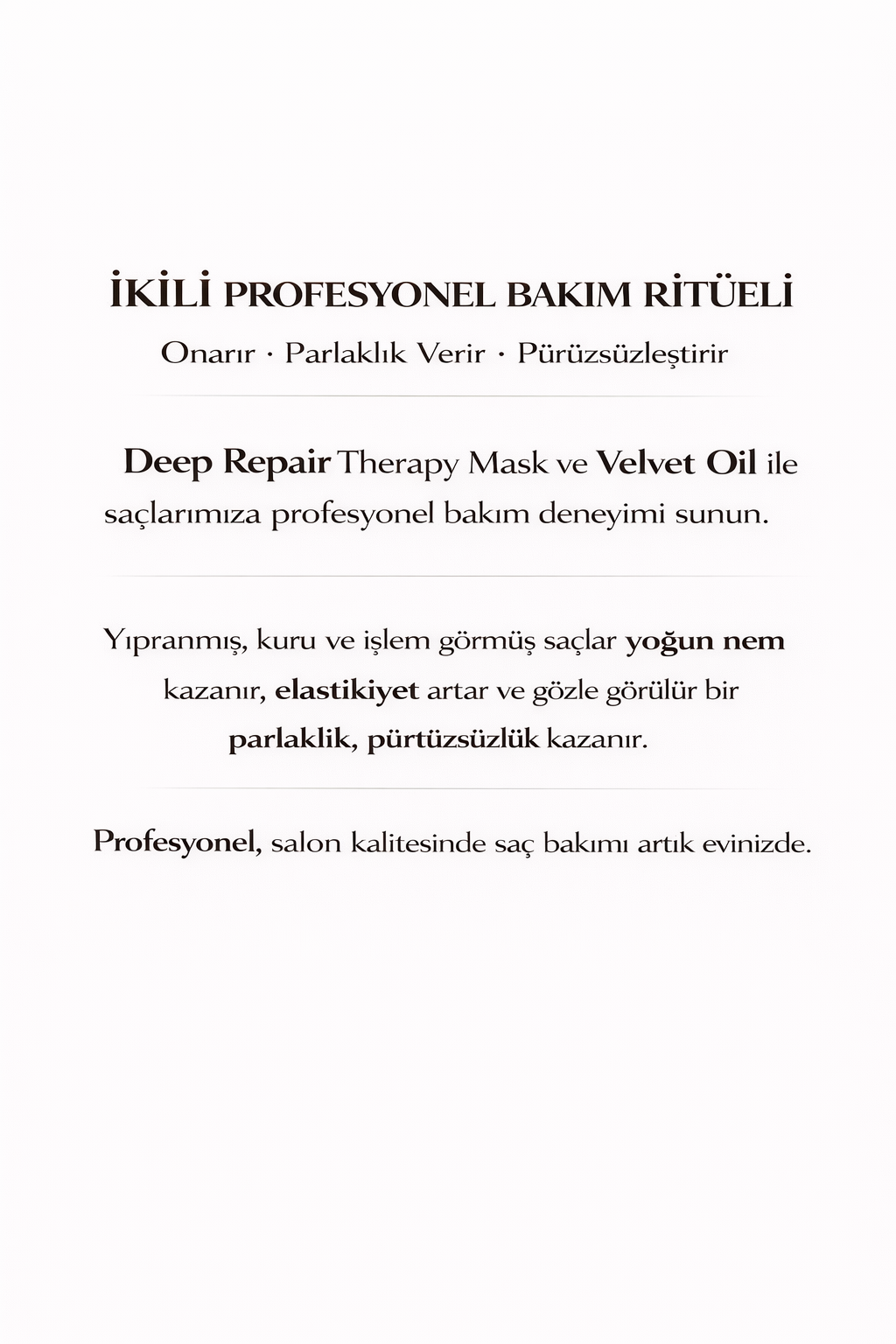 2’li Profesyonel Bakım
