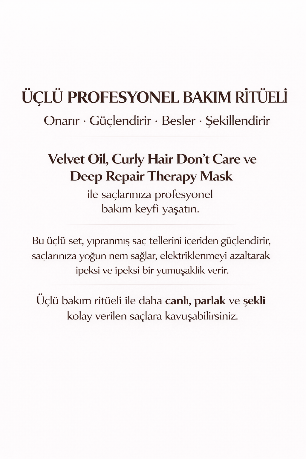 3’lü Profesyonel Bakım